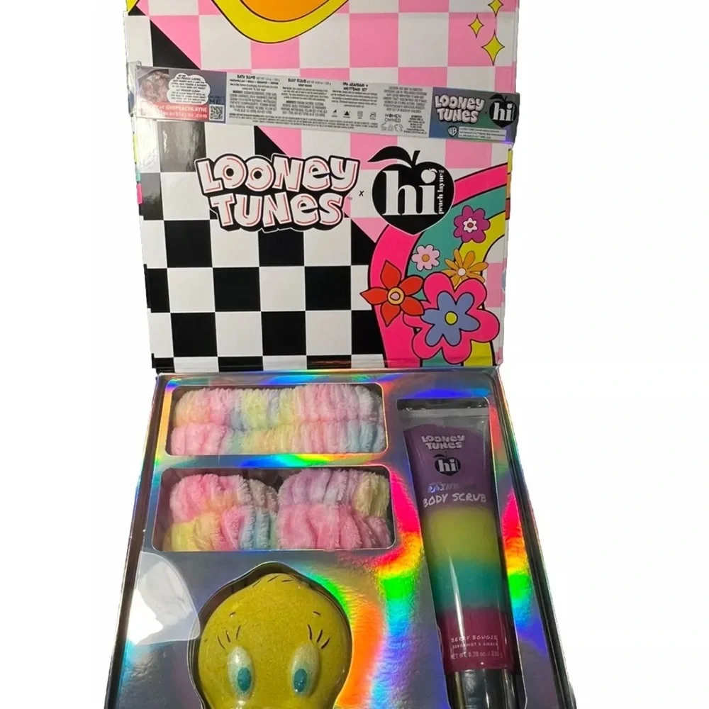 Hi Peach Layne X‎ Looney Tunes Spa Box Tweety Set Limited Edition Body Scrub New